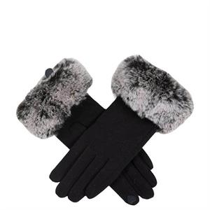 Dents Women’s Touchscreen Thermal Gloves with Faux Fur Cuffs